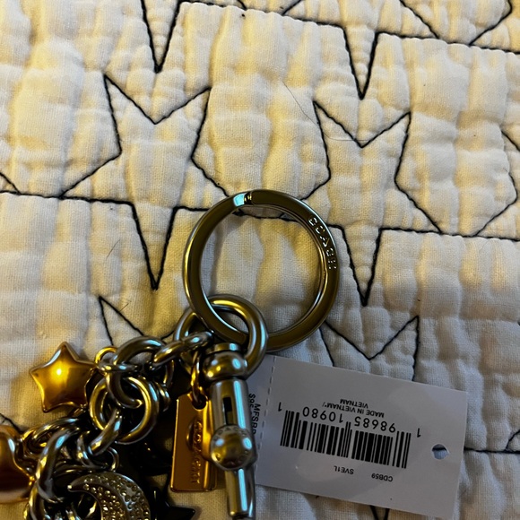 Coach Gold And Silver Moon And Stars Bag Charm Rare - Picture 14 of 16